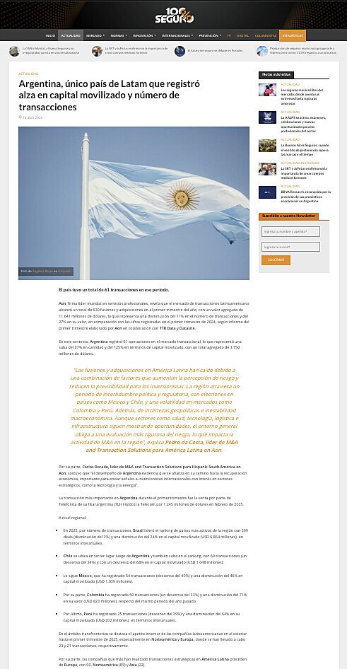 Argentina, nico pas de Latam que registr alza en capital movilizado y nmero de transacciones